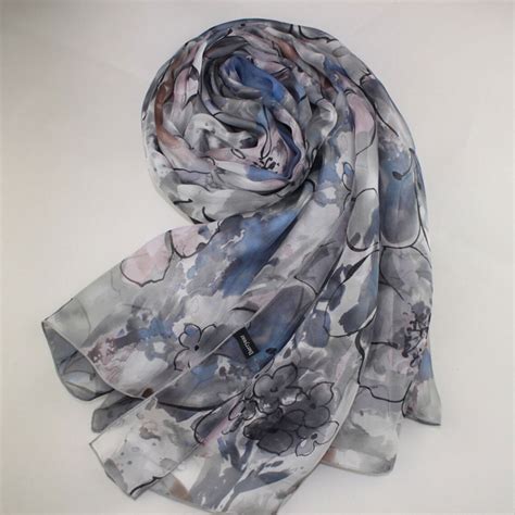 grey designer scarves